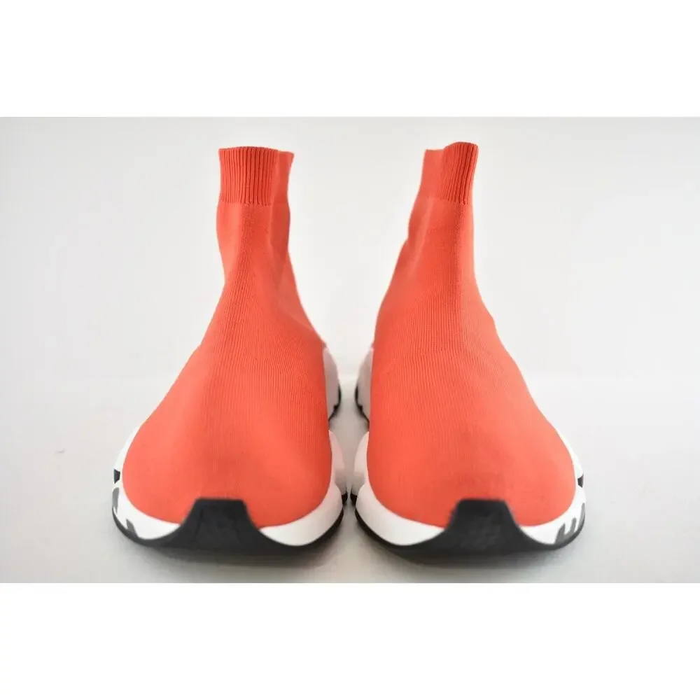 Balenciaga Speed LT Graffiti Sock Red Black White Logo High Top Sneaker 42 9 - Picture 3 of 7